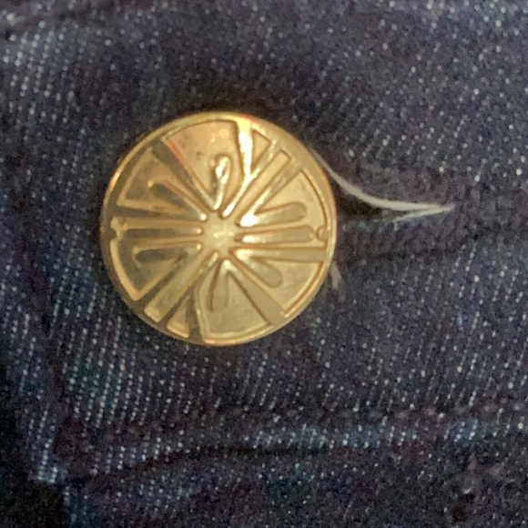 LILLY PULITZER DARK BLUE WASH SKINNY JEANS RAW HEM SIZE 2 - Picture 11 of 12